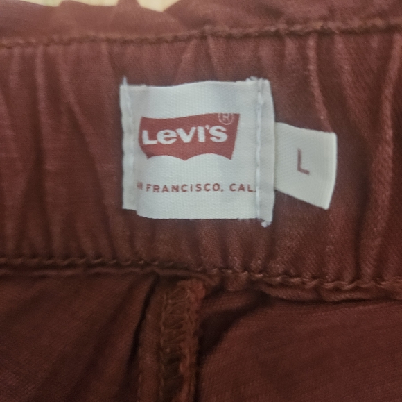 EUC Levi's Slouchy Red Drawstring Pants - Picture 2 of 8